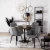 Designerskie krzesło LUNA szare z funkcją obrotu – homestyleconcept.pl