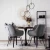 Krzesło obrotowe do jadalni LUNA szary welur – homestyleconcept.pl