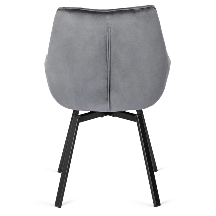 Nowoczesne krzesło szare LUNA do salonu i jadalni – homestyleconcept.pl