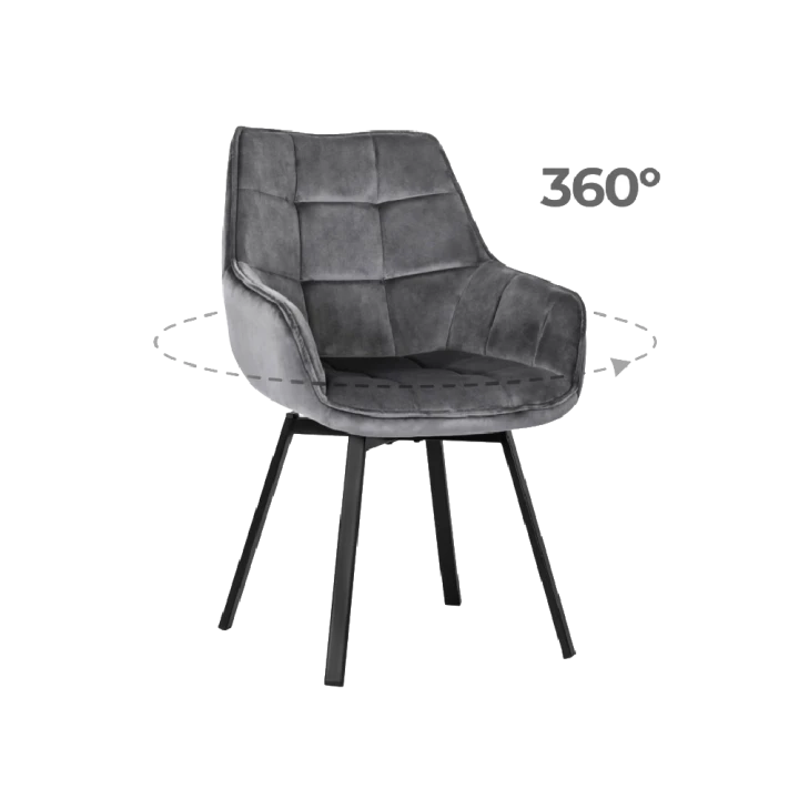Szare krzesło tapicerowane LUNA do jadalni i salonu – homestyleconcept.pl-3.png