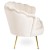 Sofa Dwuosobowa Muszelka wypoczynek do salonu ZENDAYA Glamour Kremowa