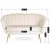 Sofa Dwuosobowa Muszelka wypoczynek do salonu ZENDAYA Glamour Kremowa