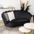 Sofa Dwuosobowa Muszelka wypoczynek do salonu ZENDAYA Glamour Czarna