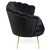 Sofa Dwuosobowa Muszelka wypoczynek do salonu ZENDAYA Glamour Czarna